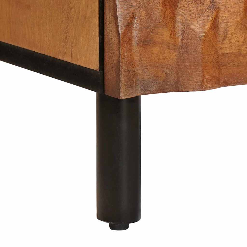 Bedside Cabinet 2 pcs Brown 40 x 33 x 46 cm Solid Mango Wood