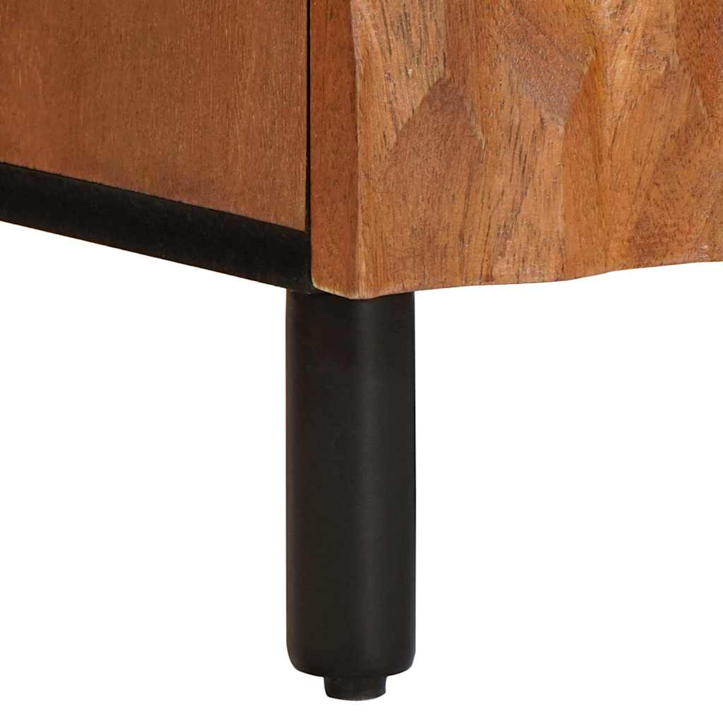 TV Cabinet with Shelf Acacia Brown Finish 105 x 33 x 46 cm