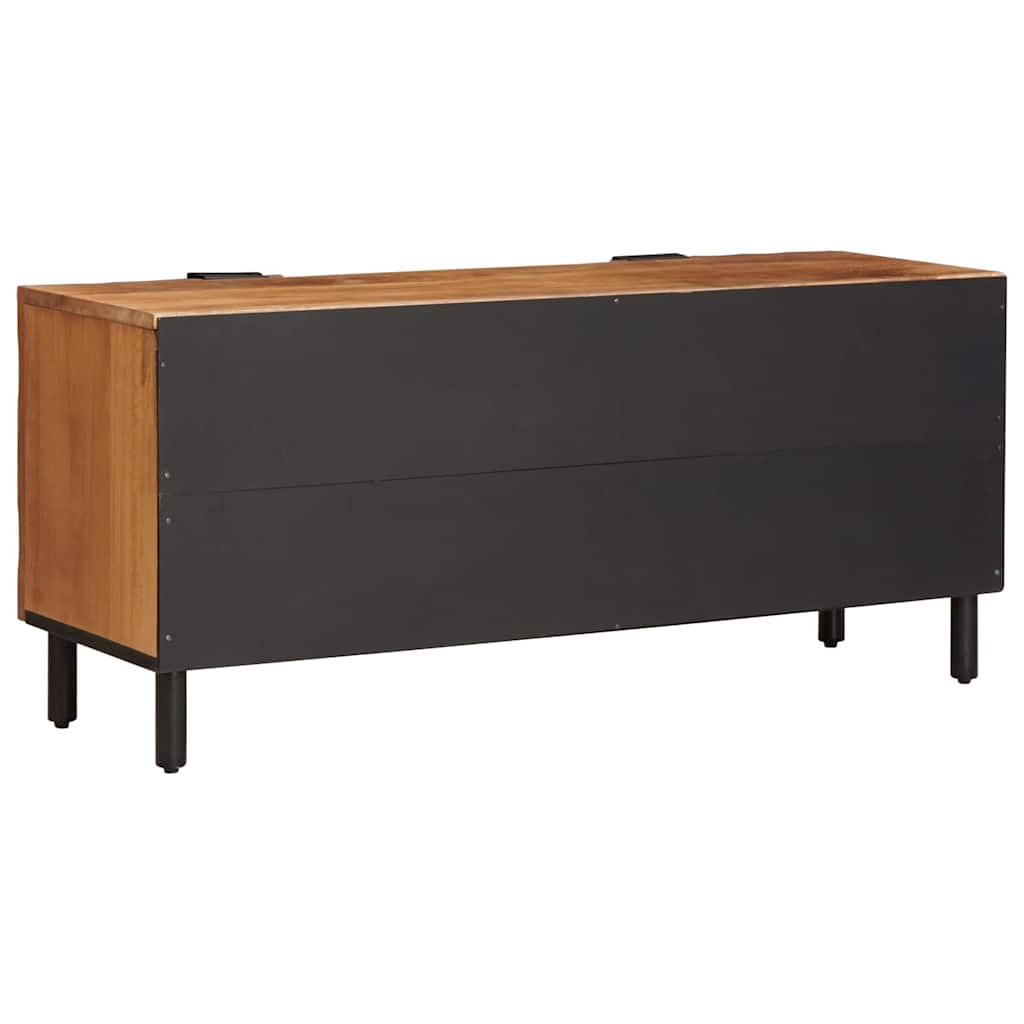 TV Cabinet with Shelf Acacia Brown Finish 105 x 33 x 46 cm