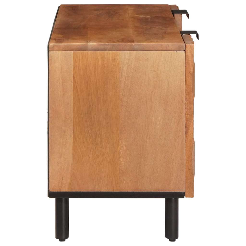 TV Cabinet with Shelf Acacia Brown Finish 105 x 33 x 46 cm