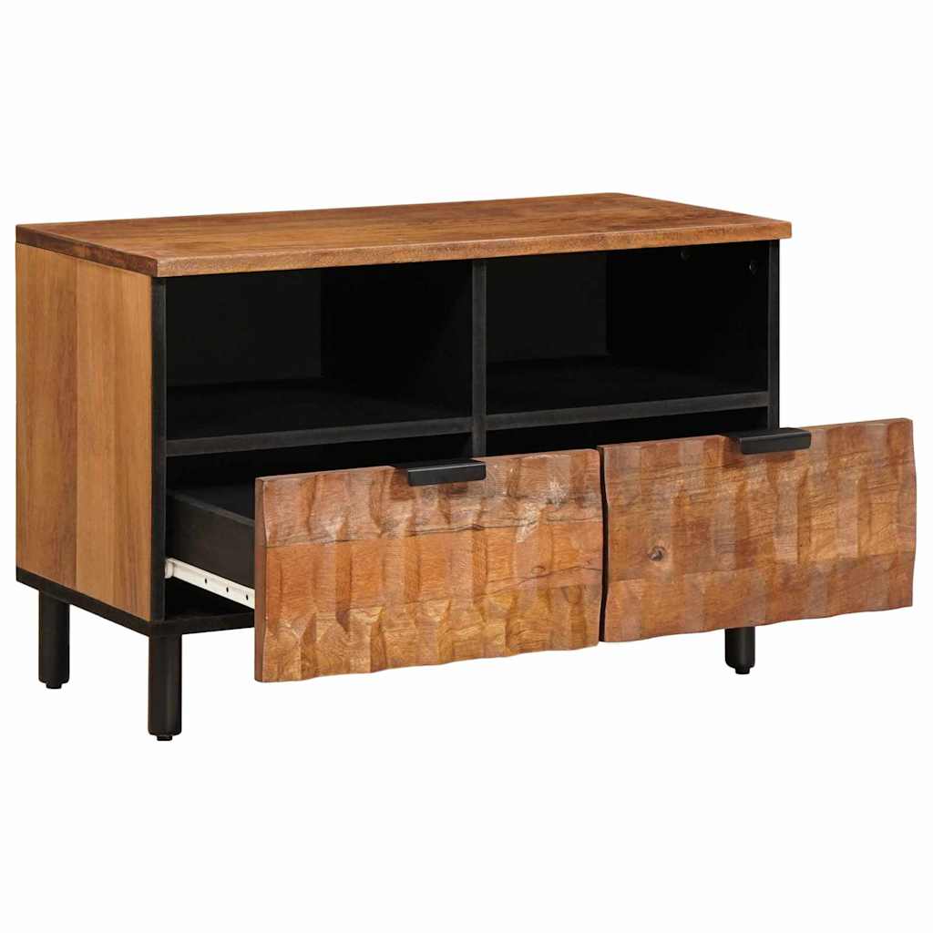 TV Cabinet Acacia Brown Finish 70 x 33 x 46 cm Solid Mango Wood