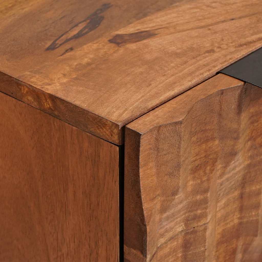 Sideboard 60 x 33 x 75 cm Solid Mango Wood Acacia Brown Finish