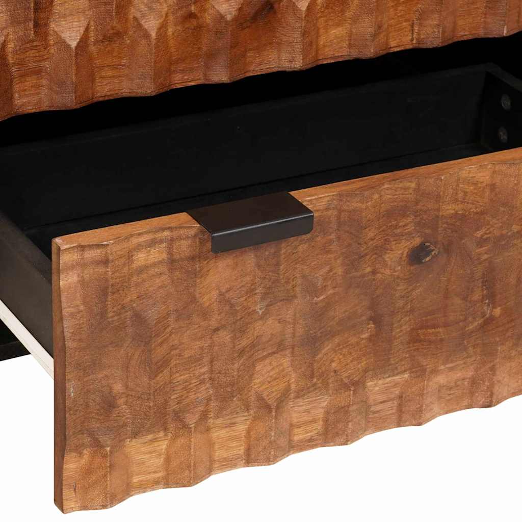 Sideboard 60 x 33 x 75 cm Solid Mango Wood Acacia Brown Finish