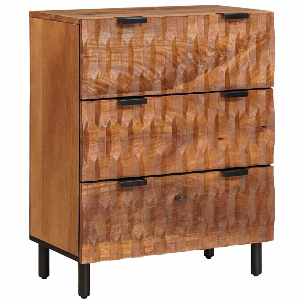 Sideboard 60 x 33 x 75 cm Solid Mango Wood Acacia Brown Finish