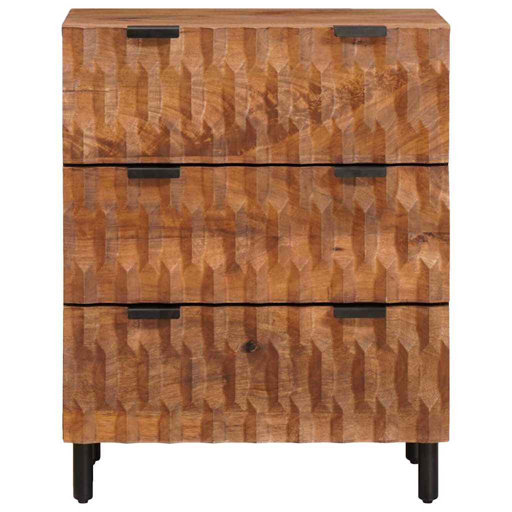 Sideboard 60 x 33 x 75 cm Solid Mango Wood Acacia Brown Finish