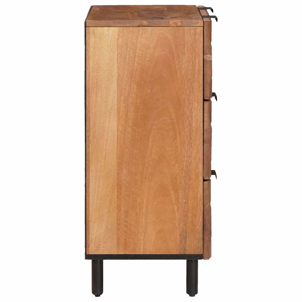 Sideboard 60 x 33 x 75 cm Solid Mango Wood Acacia Brown Finish