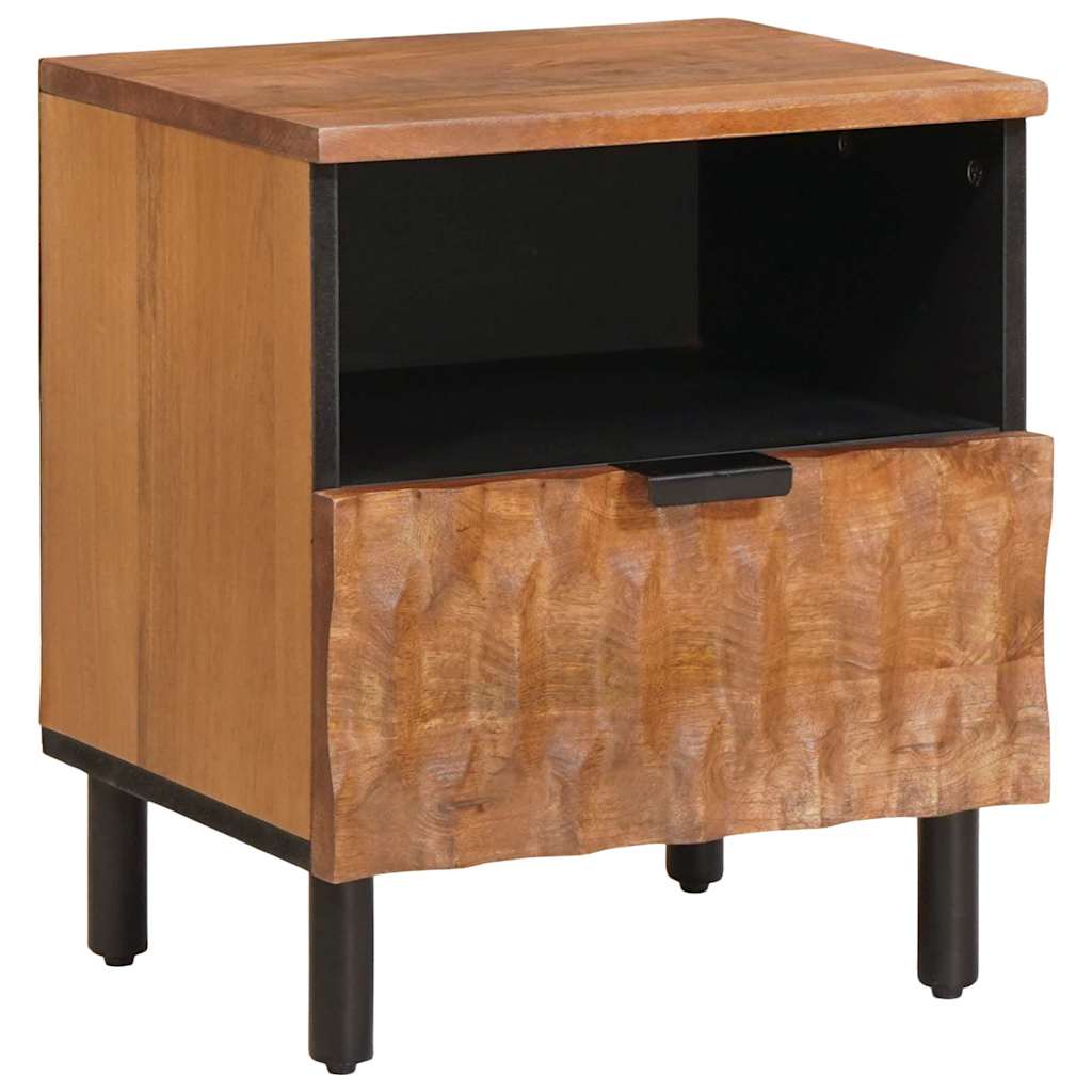 Bedside Cabinet Brown 40 x 33 x 46 cm Solid Mango Wood