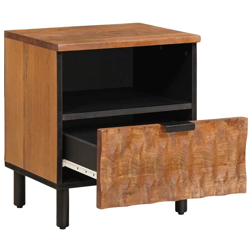 Bedside Cabinet Brown 40 x 33 x 46 cm Solid Mango Wood