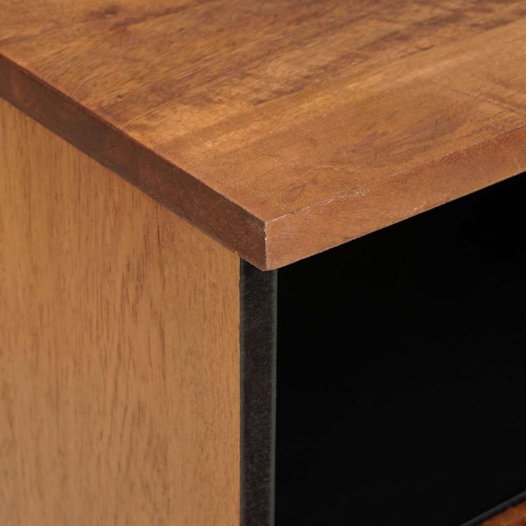 Bedside Cabinet 2 pcs Brown 40 x 33 x 46 cm Solid Mango Wood