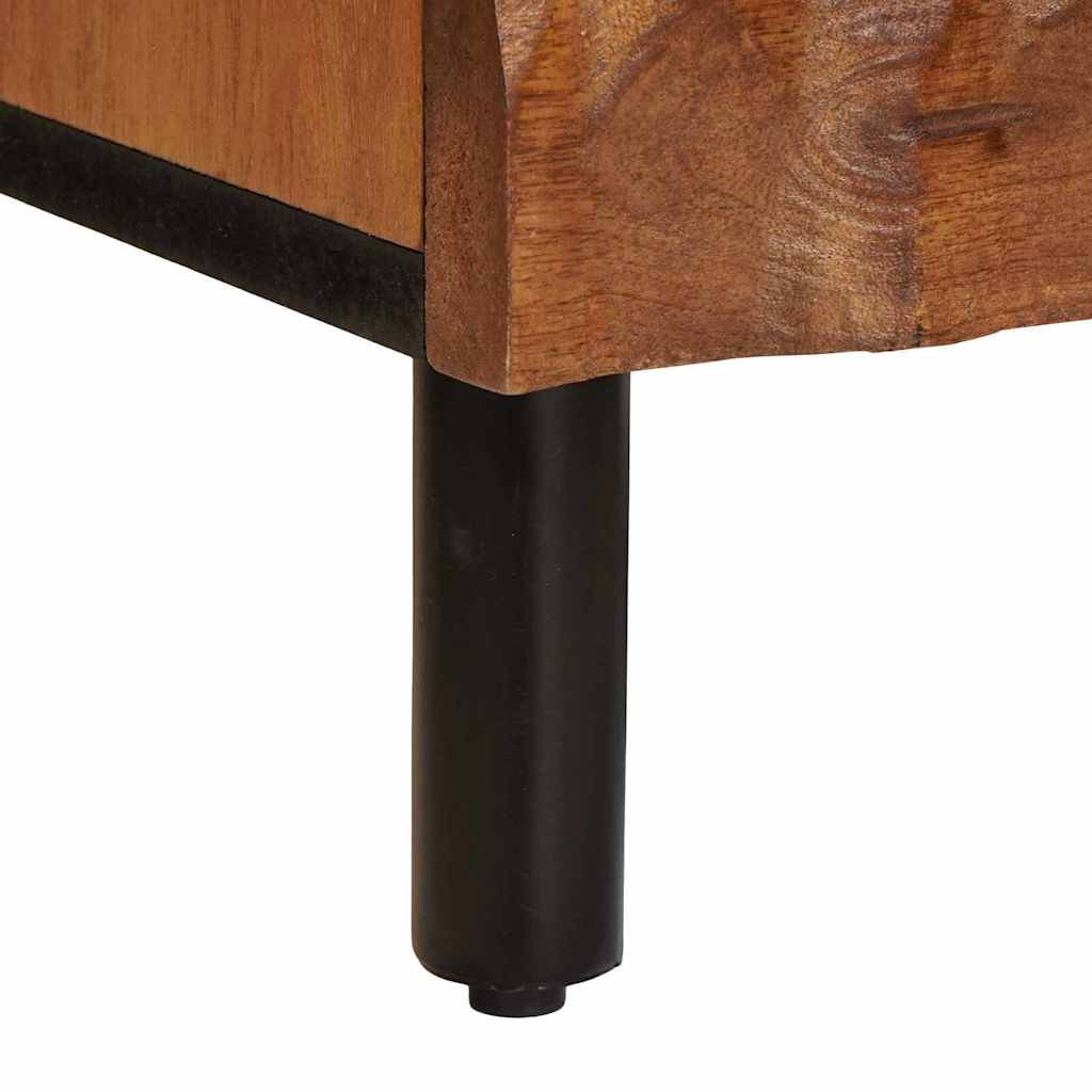 Bedside Cabinet 2 pcs Brown 40 x 33 x 46 cm Solid Mango Wood