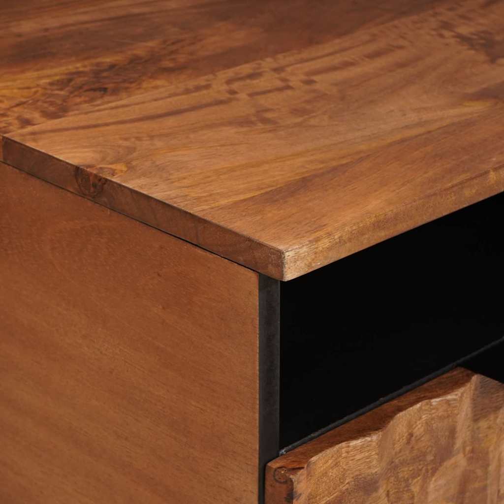 Coffee Table with Drawer Brown 80 x 54 x 40 cm Solid Mango Wood