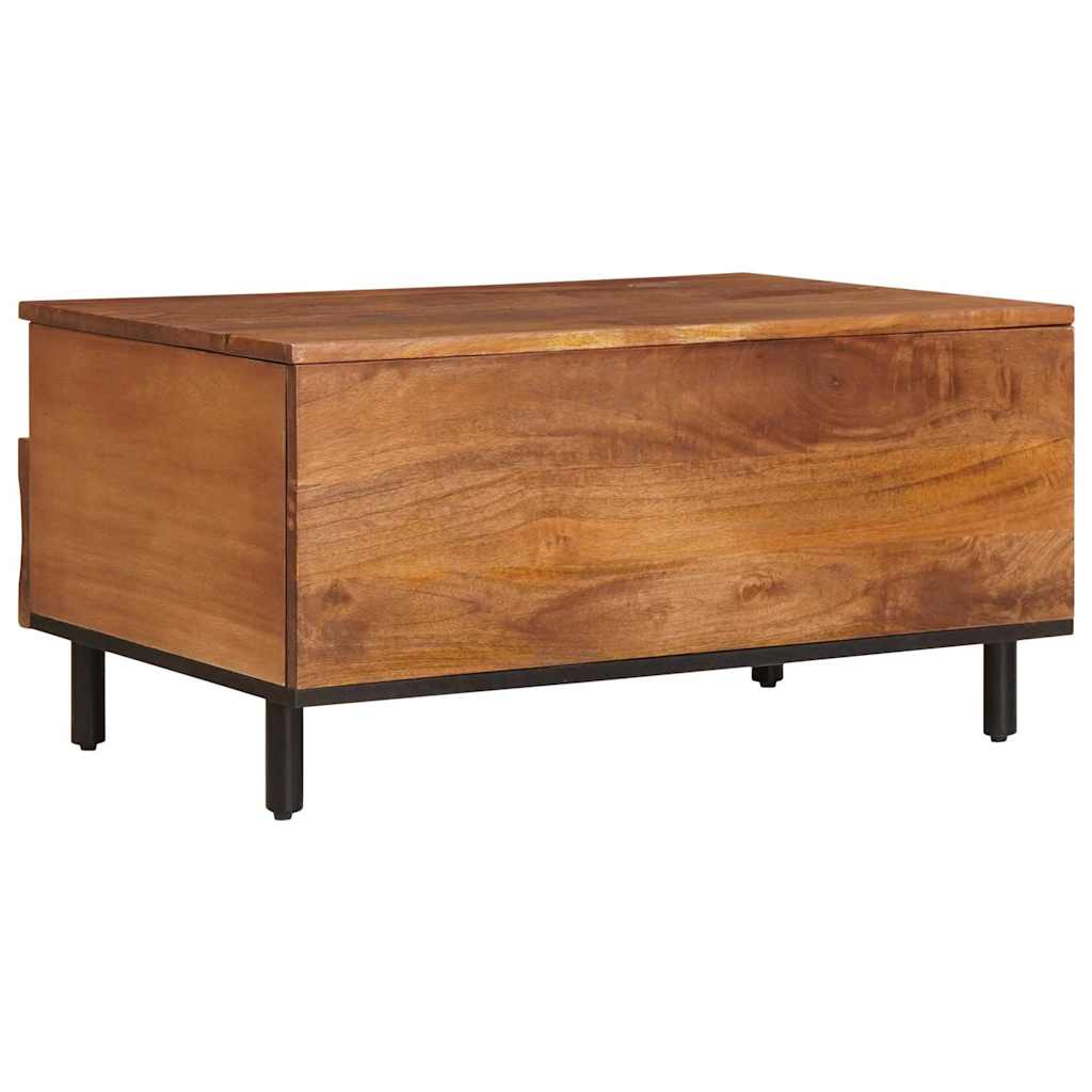Coffee Table with Drawer Brown 80 x 54 x 40 cm Solid Mango Wood