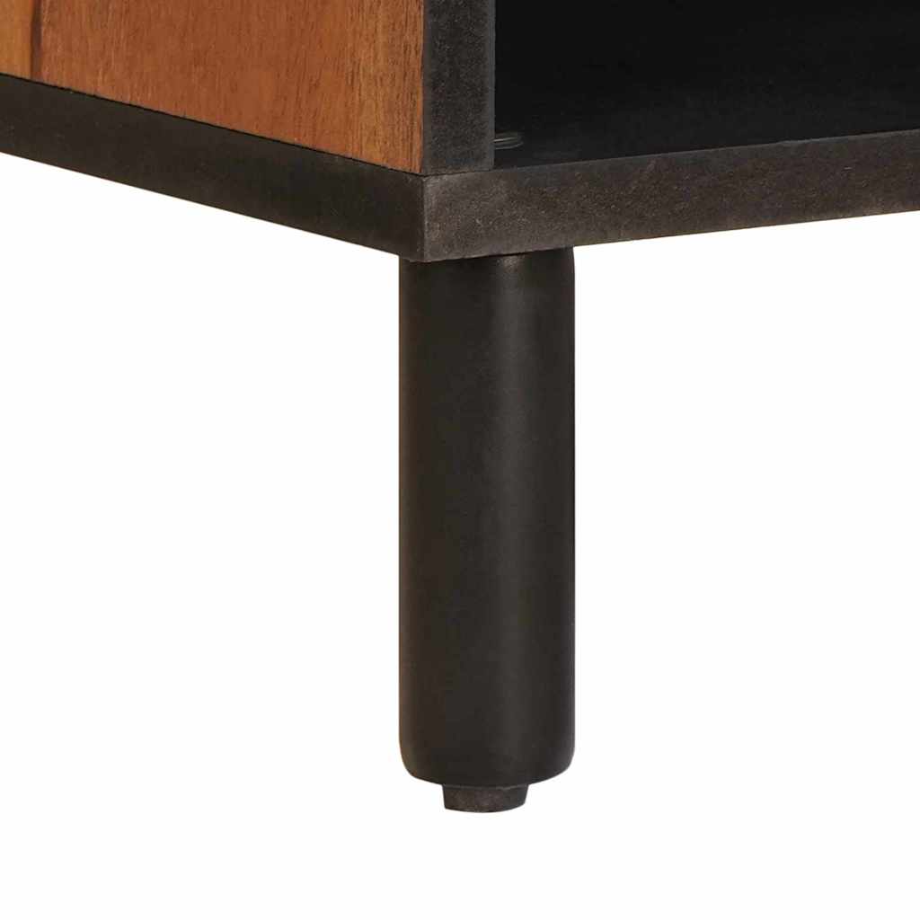 TV Cabinet with Drawer Acacia Brown Finish 100 x 33 x 46 cm