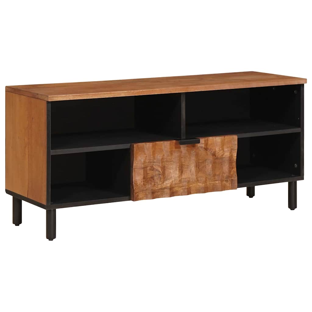 TV Cabinet with Drawer Acacia Brown Finish 100 x 33 x 46 cm