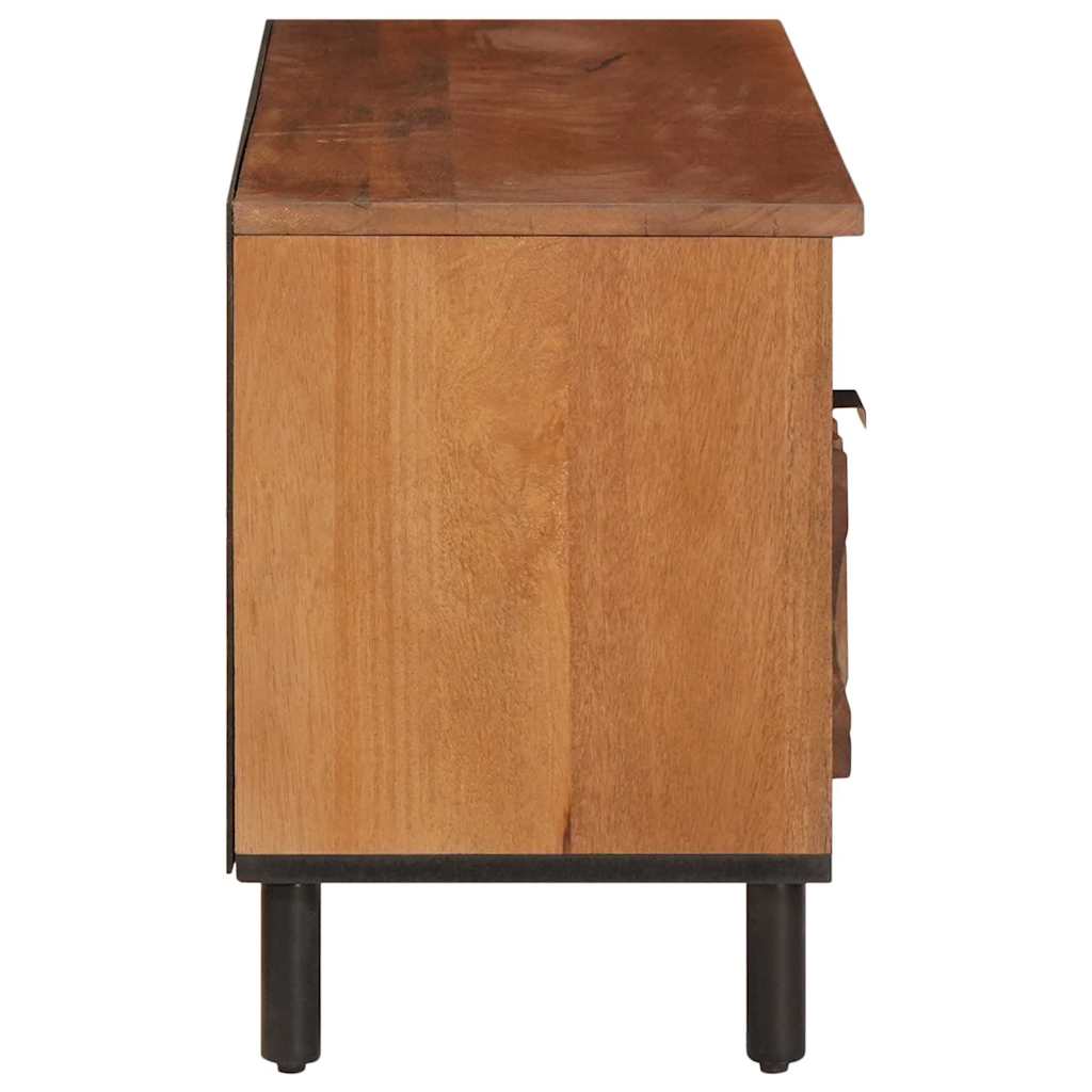 TV Cabinet with Drawer Acacia Brown Finish 100 x 33 x 46 cm