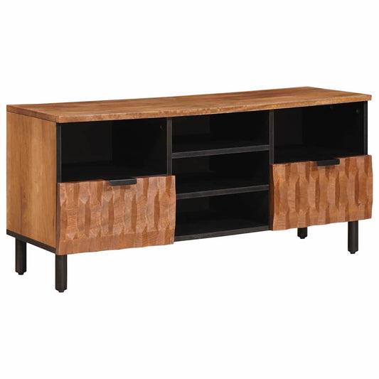 TV Cabinet with Drawer Acacia Brown Finish 100 x 33 x 46 cm