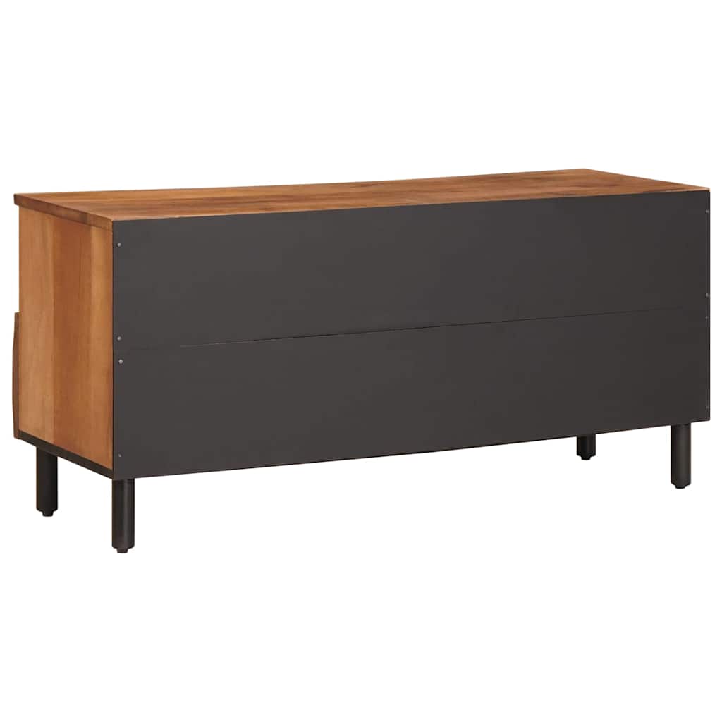 TV Cabinet with Drawer Acacia Brown Finish 100 x 33 x 46 cm