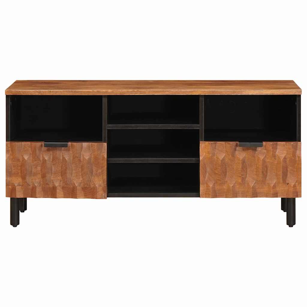 TV Cabinet with Drawer Acacia Brown Finish 100 x 33 x 46 cm
