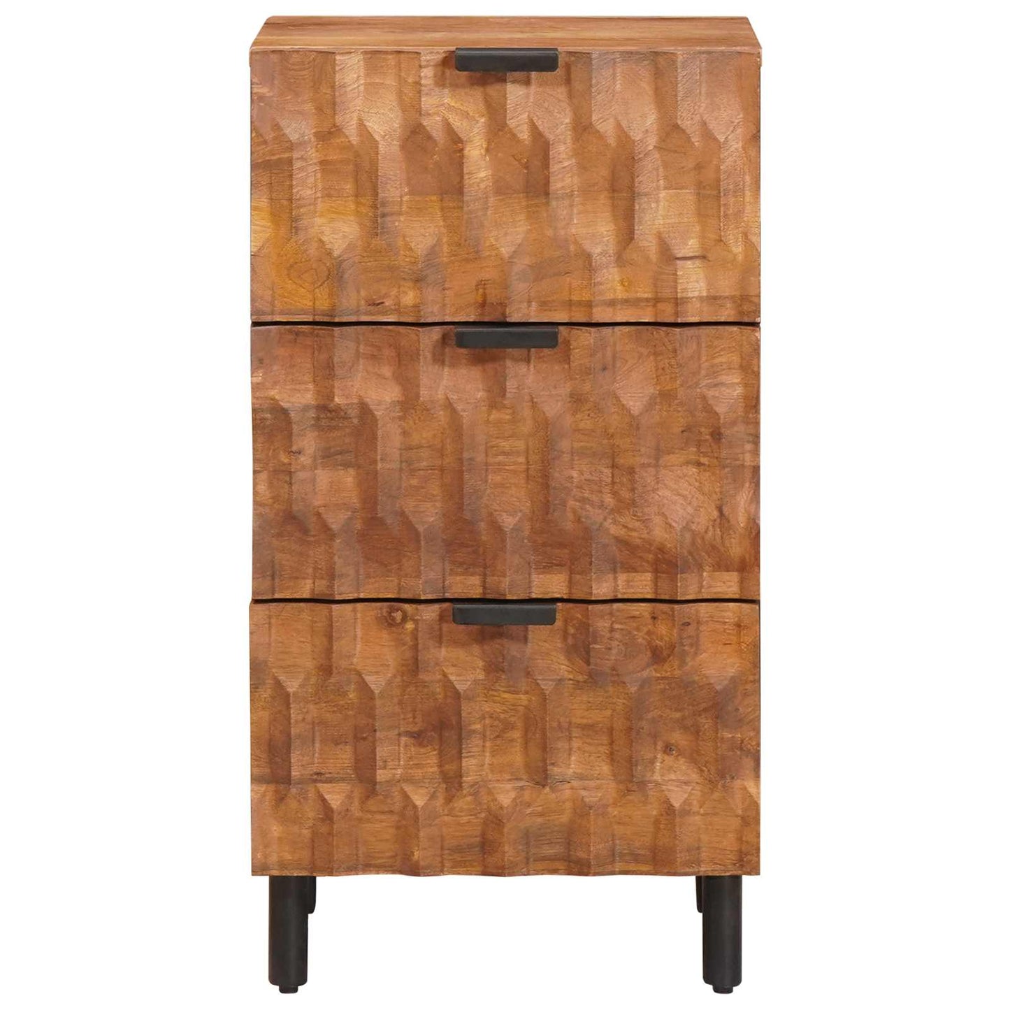 Sideboard Acacia Brown Finish 40 x 33 x 75 cm Solid Mango Wood