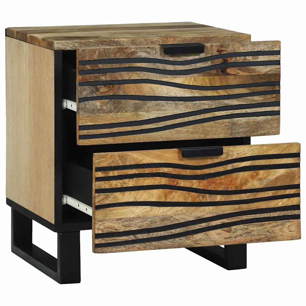 Bedside Cabinet 2 pcs Natural 40 x 33 x 46 cm Engineered Wood
