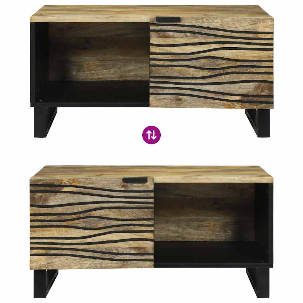 Coffee Table Natural 80 x 50 x 40 cm Engineered Wood
