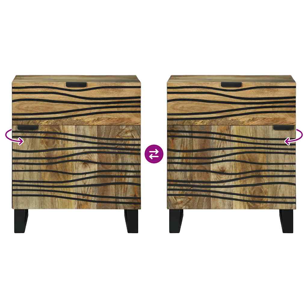 Bedside Cabinet Natural 50 x 33 x 60 cm Engineered Wood