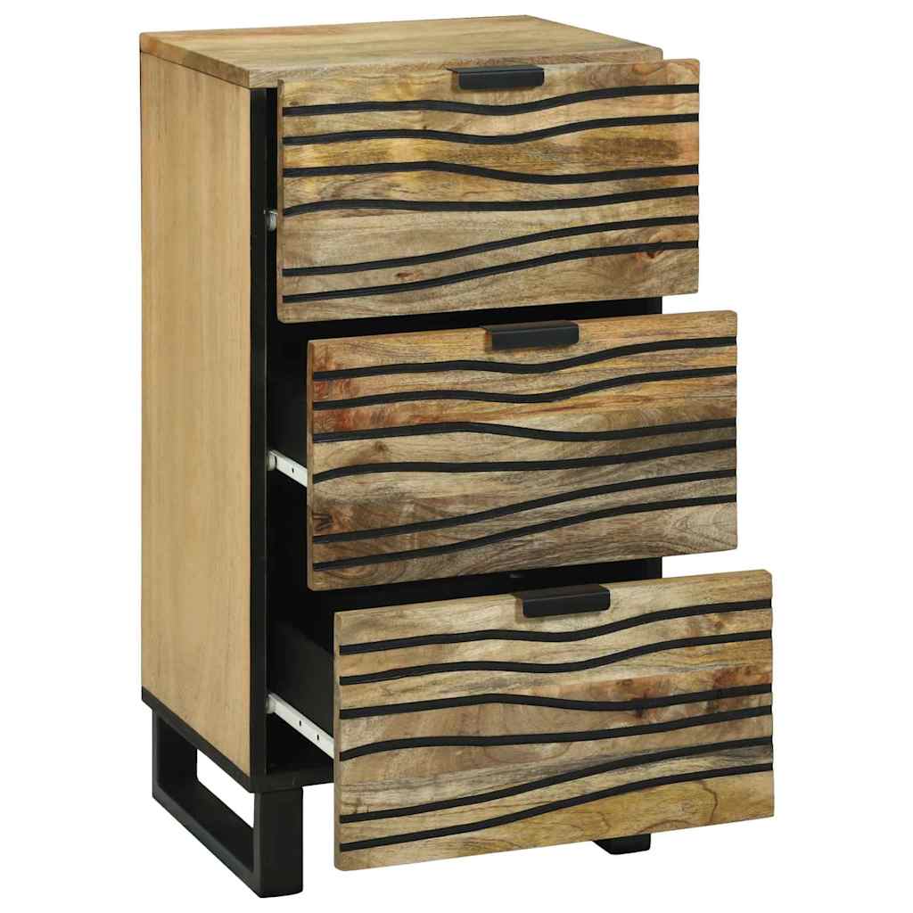 Sideboard with Drawer Brown 40 x 33 x 75 cm Solid mango wood