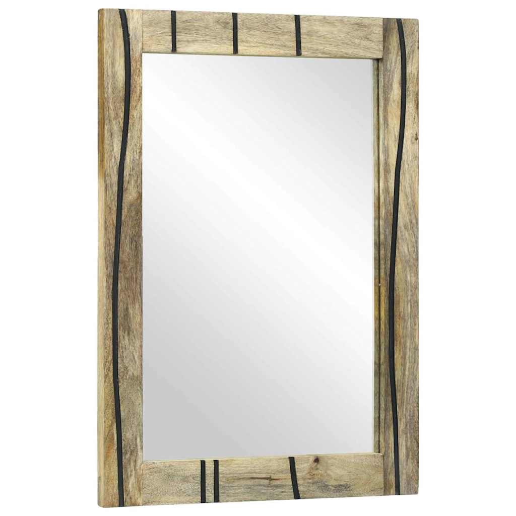 Bathroom Mirror Rectangular Natural 50 x 2.5 x 70 cm