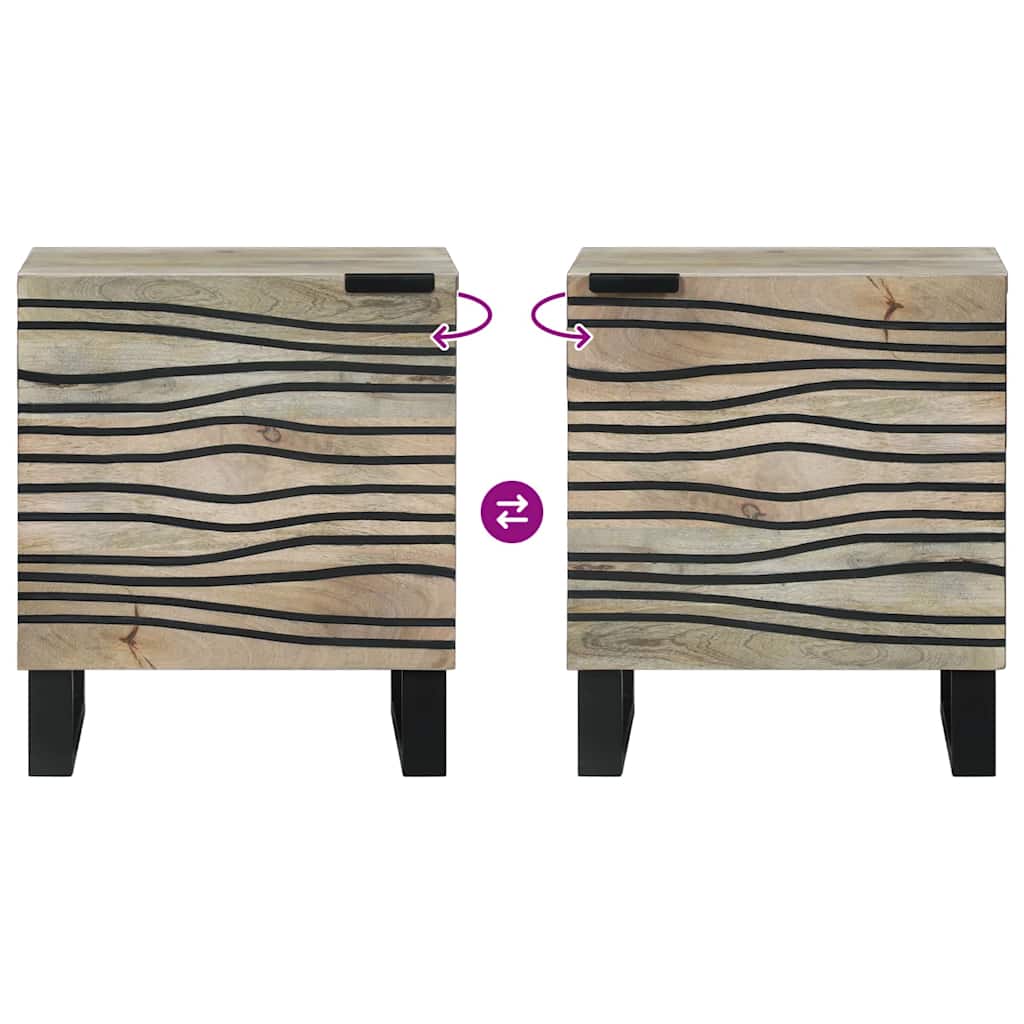 Bedside Cabinet White 40 x 33 x 46 cm Engineered Wood