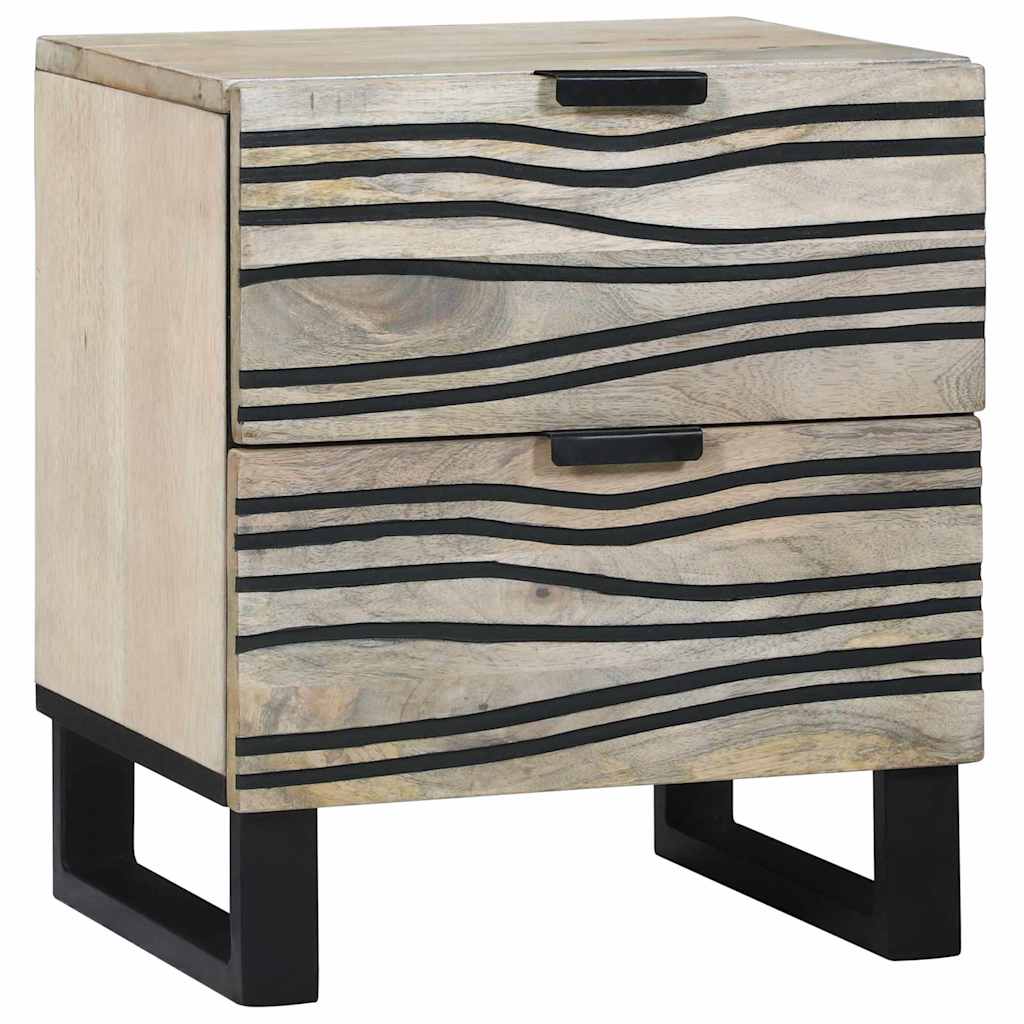 Bedside Cabinet White 40 x 33 x 46 cm Engineered Wood