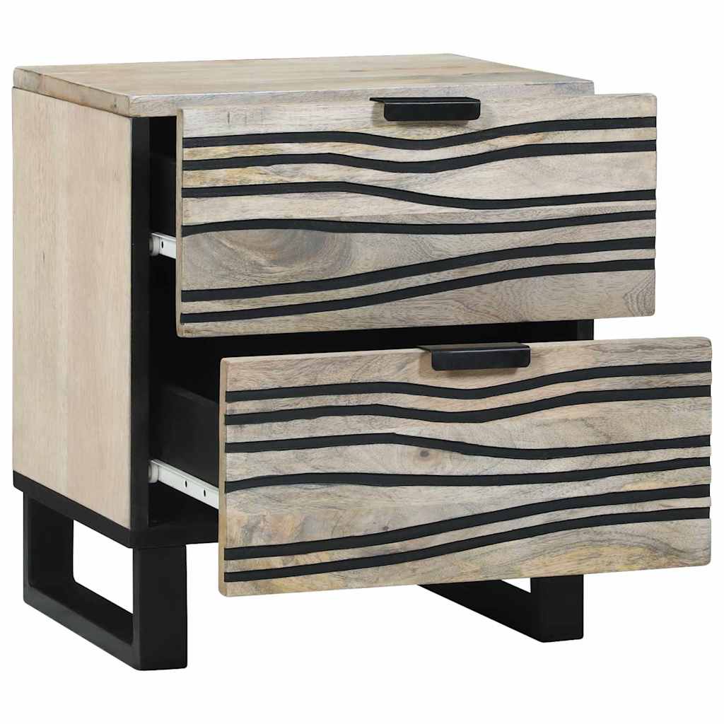Bedside Cabinet White 40 x 33 x 46 cm Engineered Wood