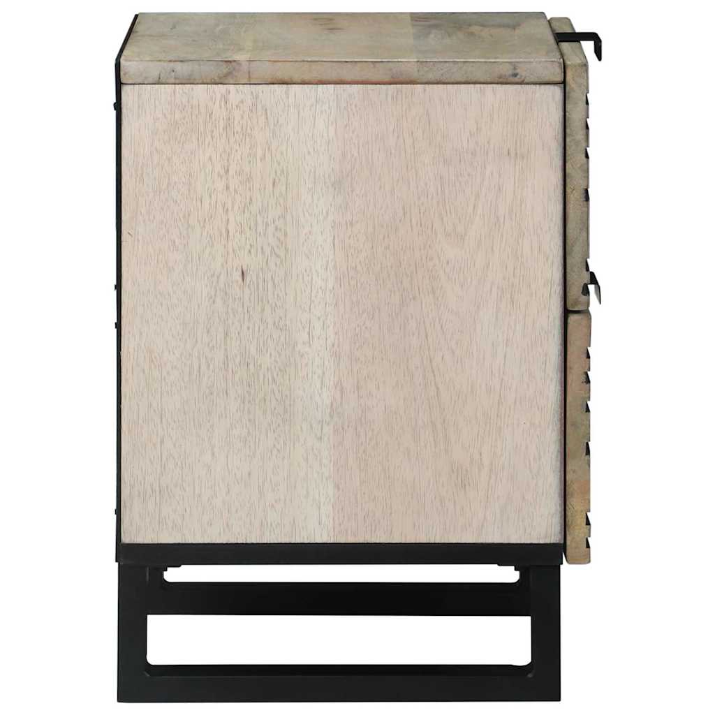 Bedside Cabinet White 40 x 33 x 46 cm Engineered Wood