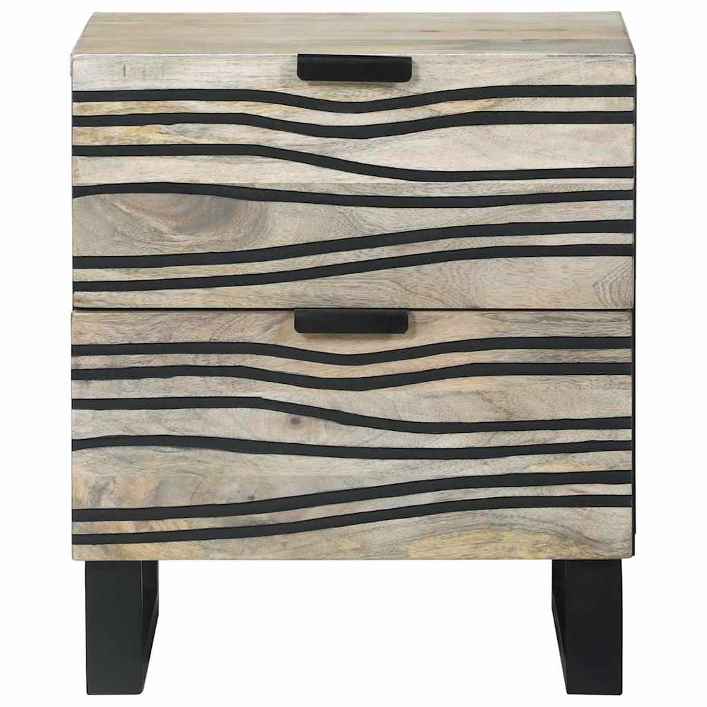 Bedside Cabinet 2 pcs White 40 x 33 x 46 cm Engineered Wood