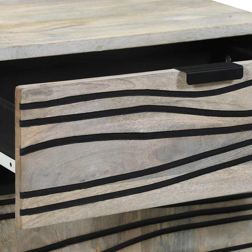 Bedside Cabinet White 50 x 33 x 60 cm Engineered Wood