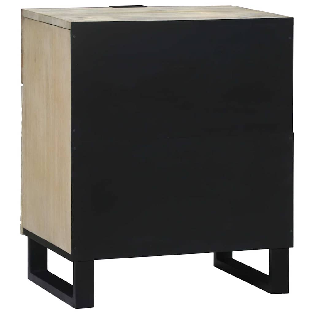 Bedside Cabinet White 50 x 33 x 60 cm Engineered Wood