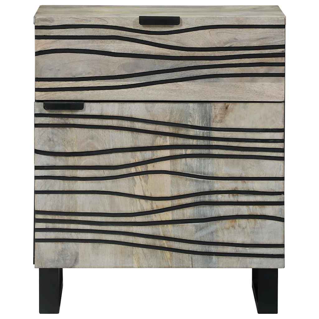 Bedside Cabinet White 50 x 33 x 60 cm Engineered Wood