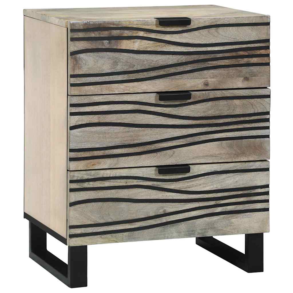 Bedside Cabinet White 50 x 33 x 62 cm Engineered Wood