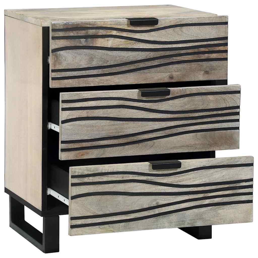 Bedside Cabinet White 50 x 33 x 62 cm Engineered Wood