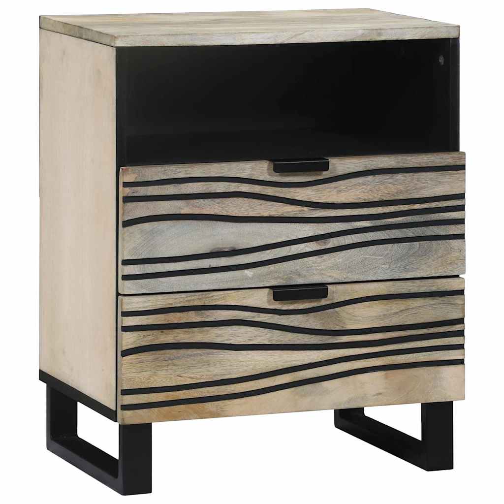 Bedside Cabinet White 50 x 33 x 62 cm Engineered Wood