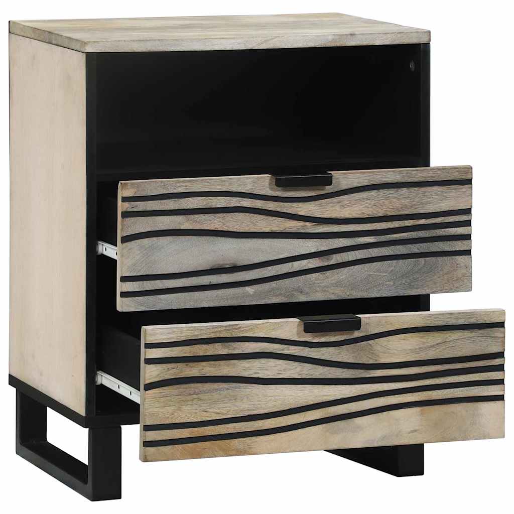 Bedside Cabinet White 50 x 33 x 62 cm Engineered Wood