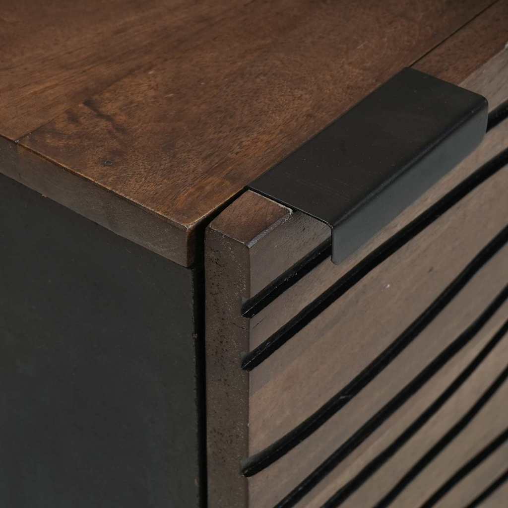 Bedside Cabinet 2 pcs Walnut 40 x 33 x 46 cm Engineered Wood