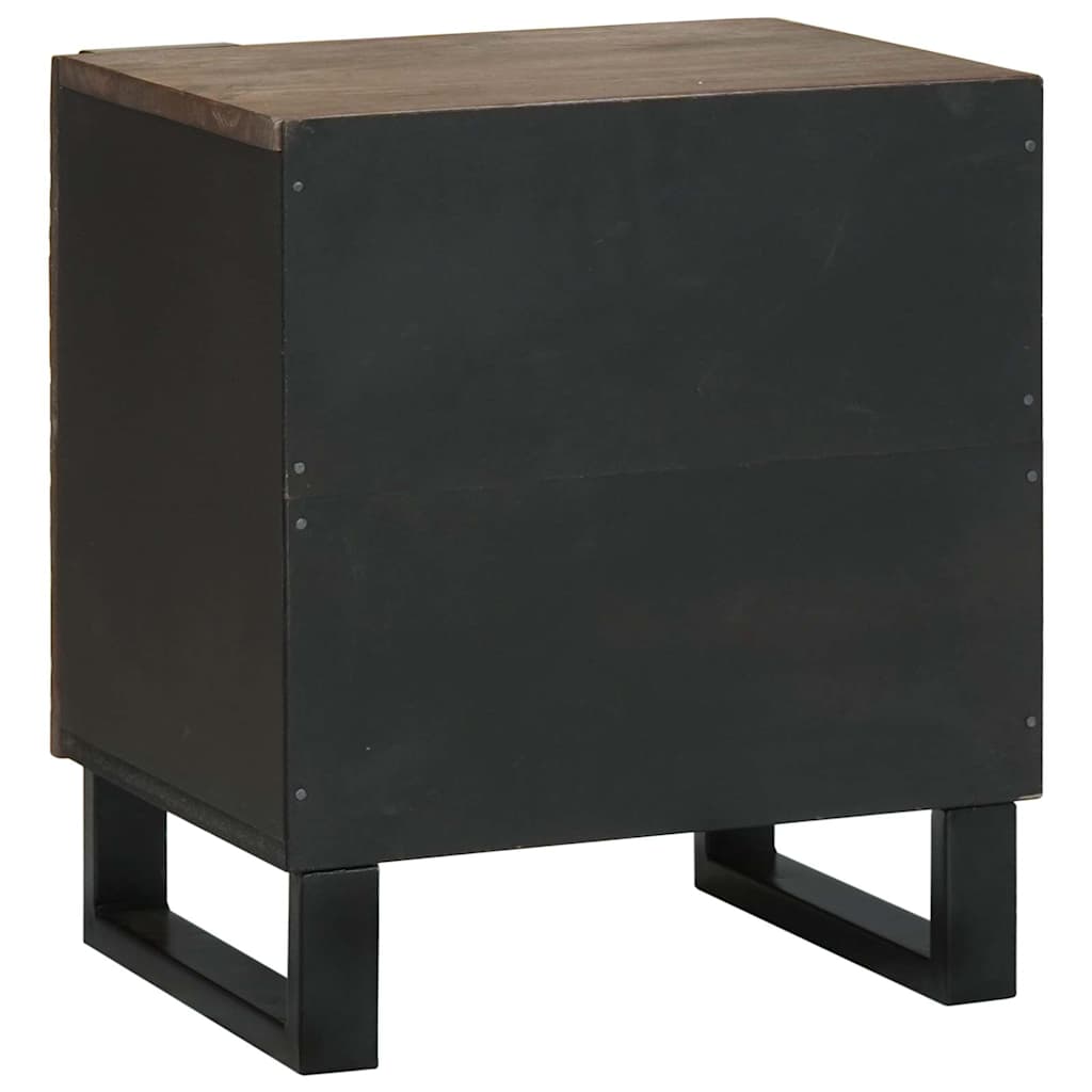 Bedside Cabinet 2 pcs Walnut 40 x 33 x 46 cm Engineered Wood