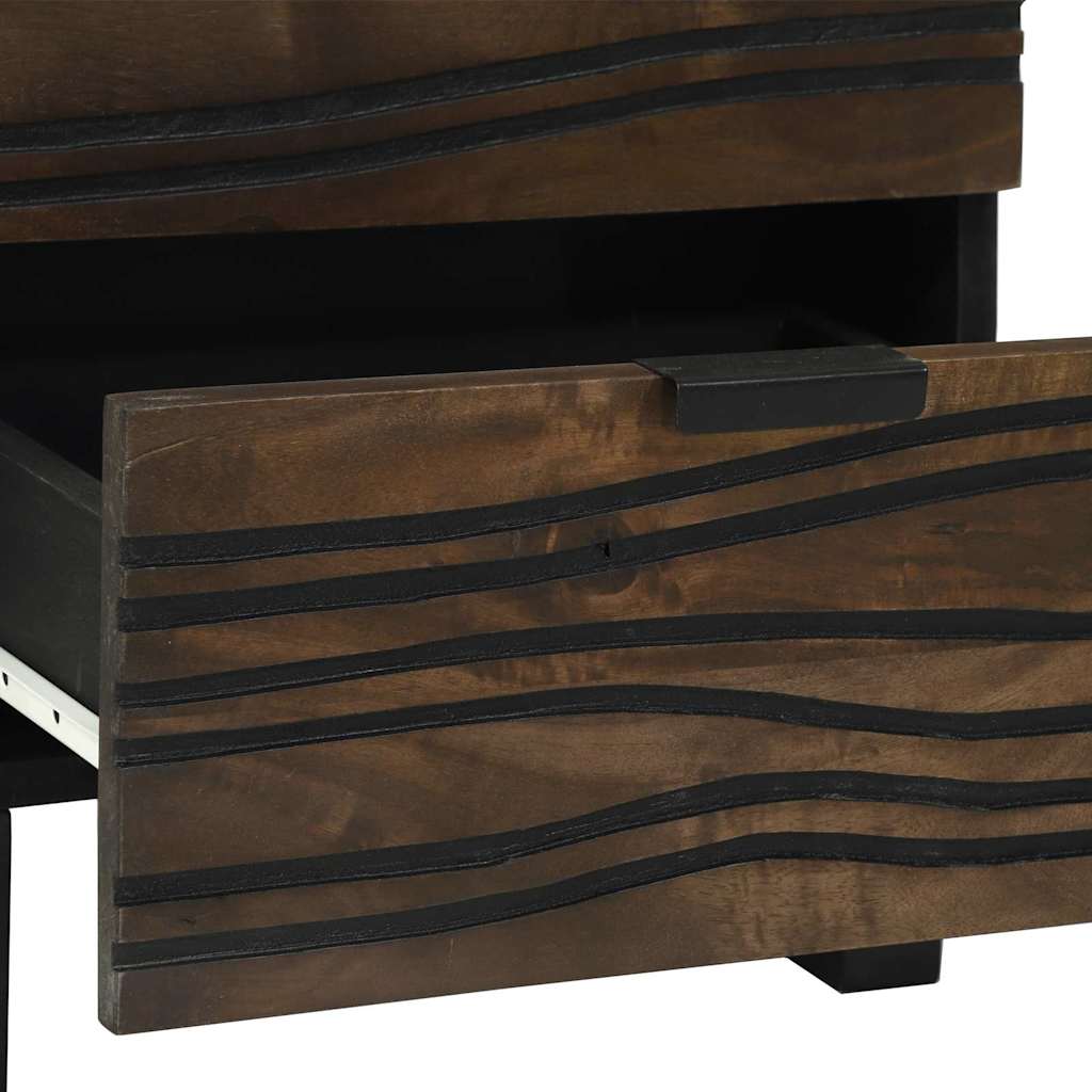 Bedside Cabinet 2 pcs Walnut 40 x 33 x 46 cm Engineered Wood
