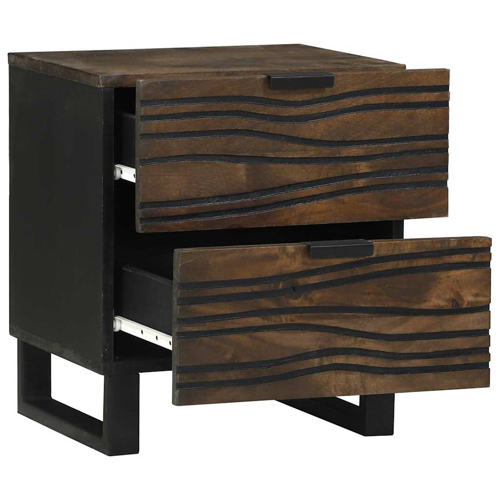 Bedside Cabinet 2 pcs Walnut 40 x 33 x 46 cm Engineered Wood