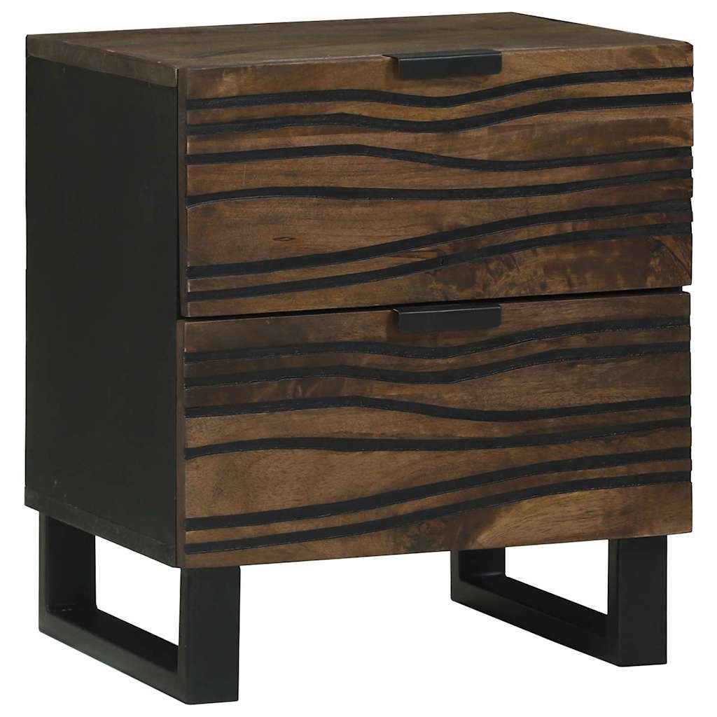 Bedside Cabinet 2 pcs Walnut 40 x 33 x 46 cm Engineered Wood