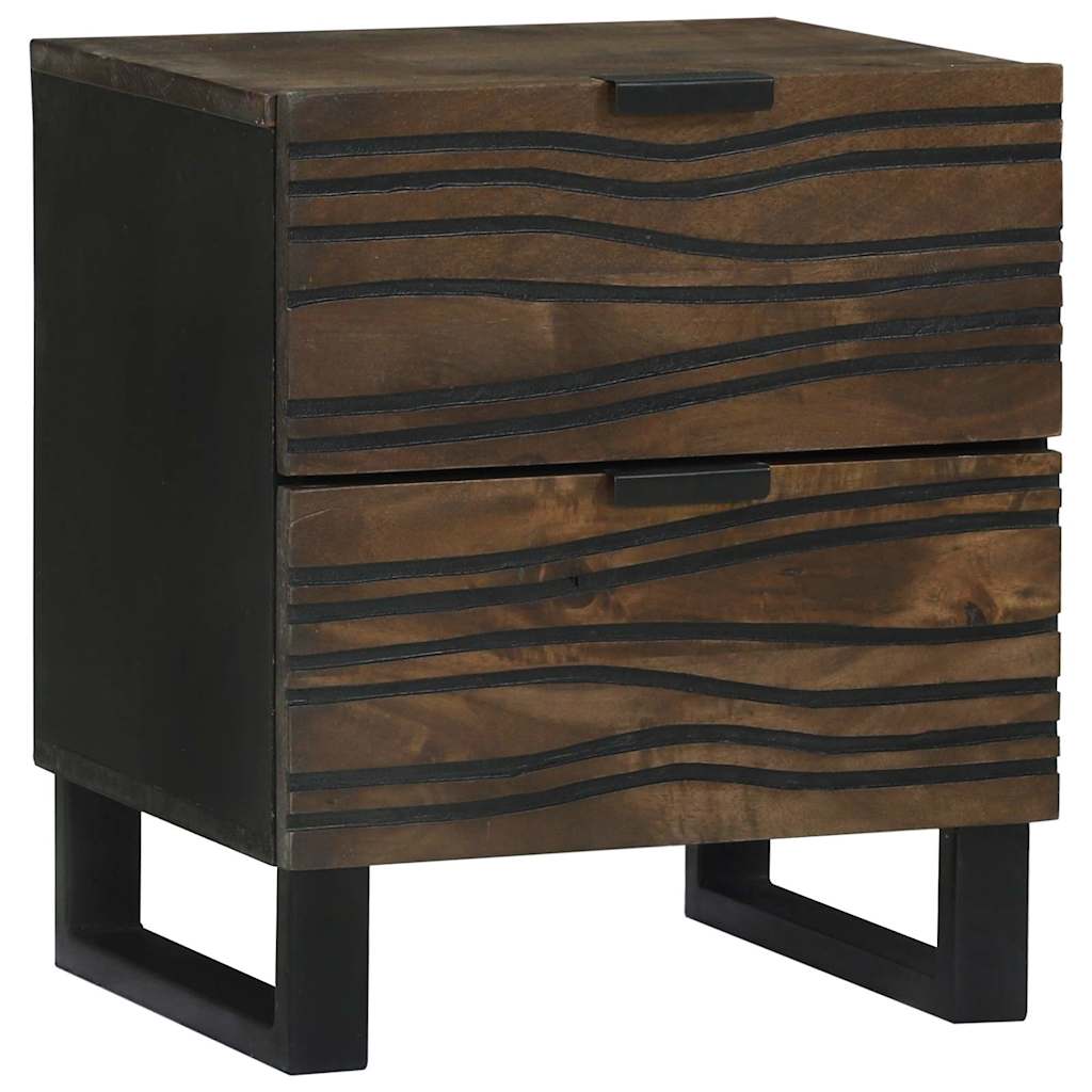 Bedside Cabinet 2 pcs Walnut 40 x 33 x 46 cm Engineered Wood
