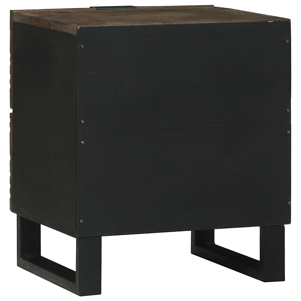 Bedside Cabinet 2 pcs Walnut 40 x 33 x 46 cm Engineered Wood