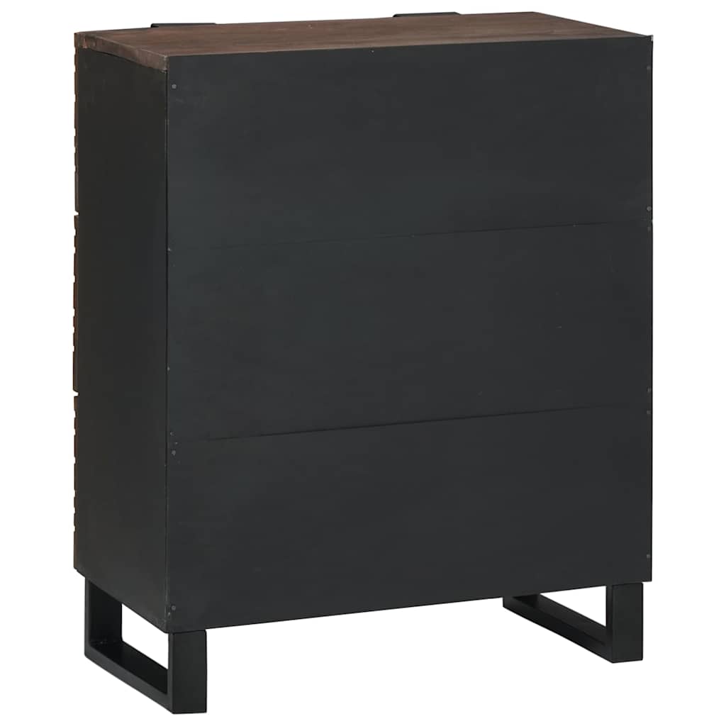 Sideboard with Drawer Brown 60 x 33.5 x 75 cm Solid Mango wood