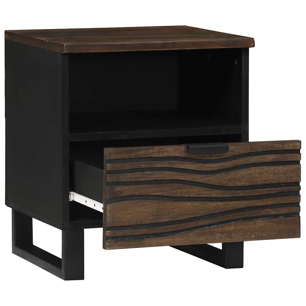 Bedside Cabinet 2 pcs Walnut 40 x 33 x 46 cm Engineered Wood