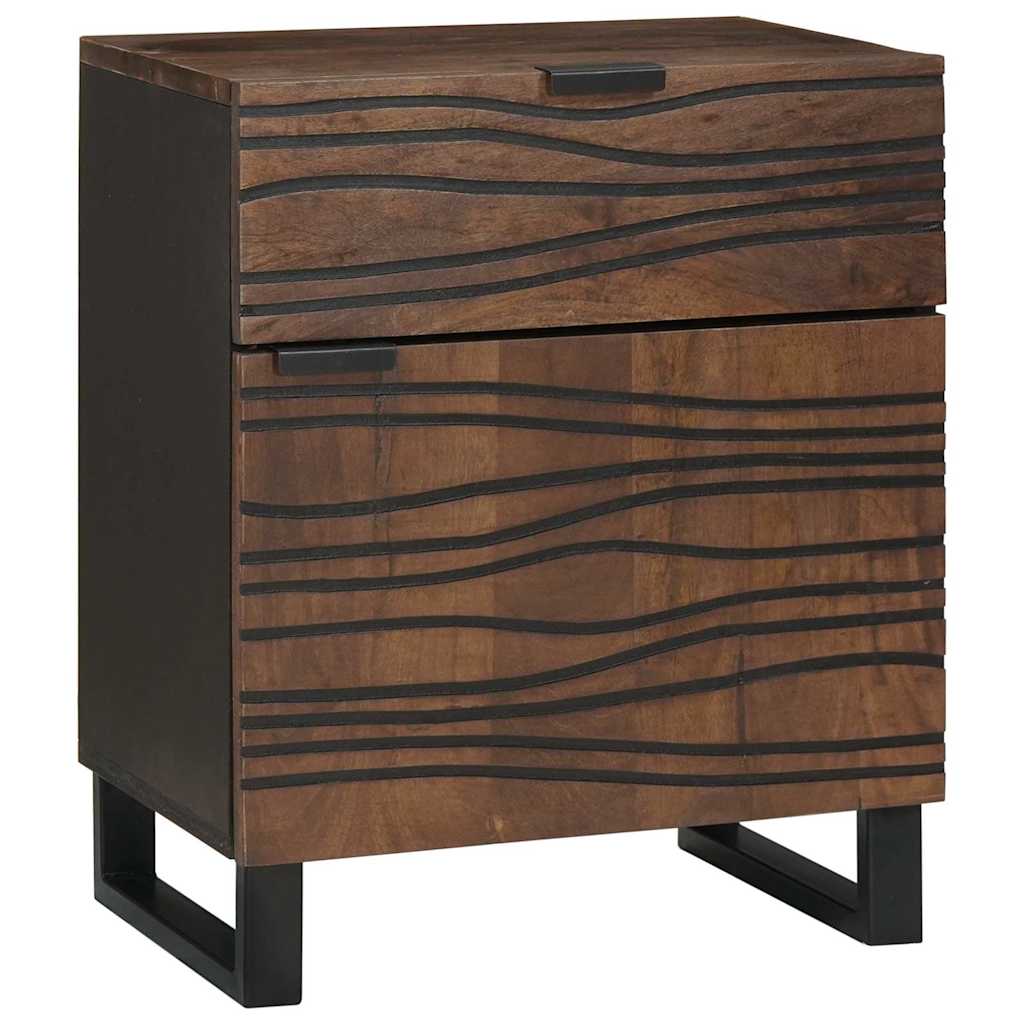 Bedside Cabinet Walnut 50 x 33 x 60 cm Engineered Wood